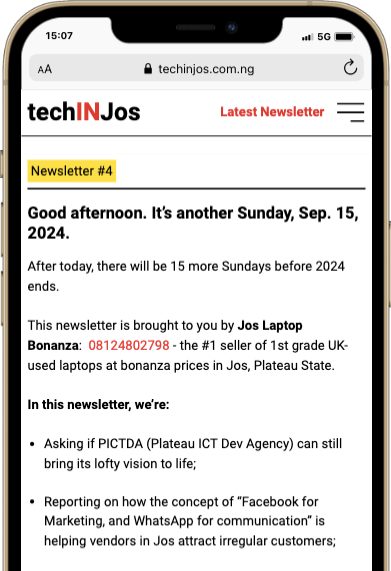 tech in Jos mobile display
